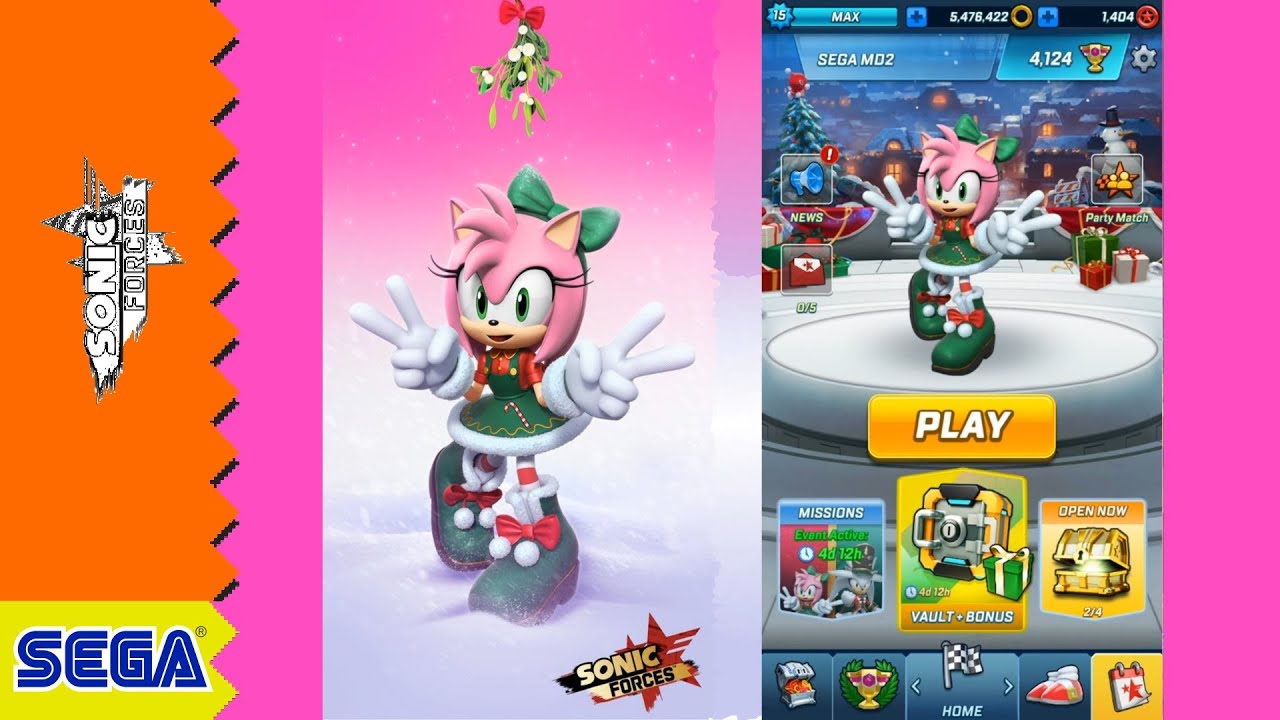 Sonic Forces Speed Battle - Jingle Belle Amy Level MAX - Full Gameplay