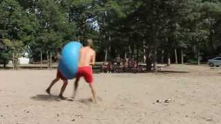 Exercise Ball Fail Backflip
