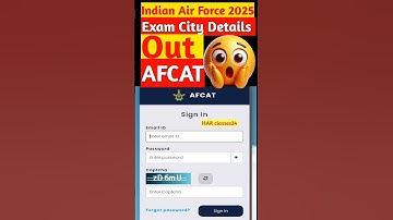 🚁Indian Air Force 2025 AFCAT Exam City Details Out | IAF 2025 AFCAT Exam City Information Out #iaf