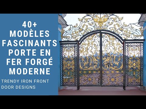 40+ Modèles Fascinants Porte en Fer Forgé Moderne | Top 40+ Modern  Trendy Iron Front Door designs