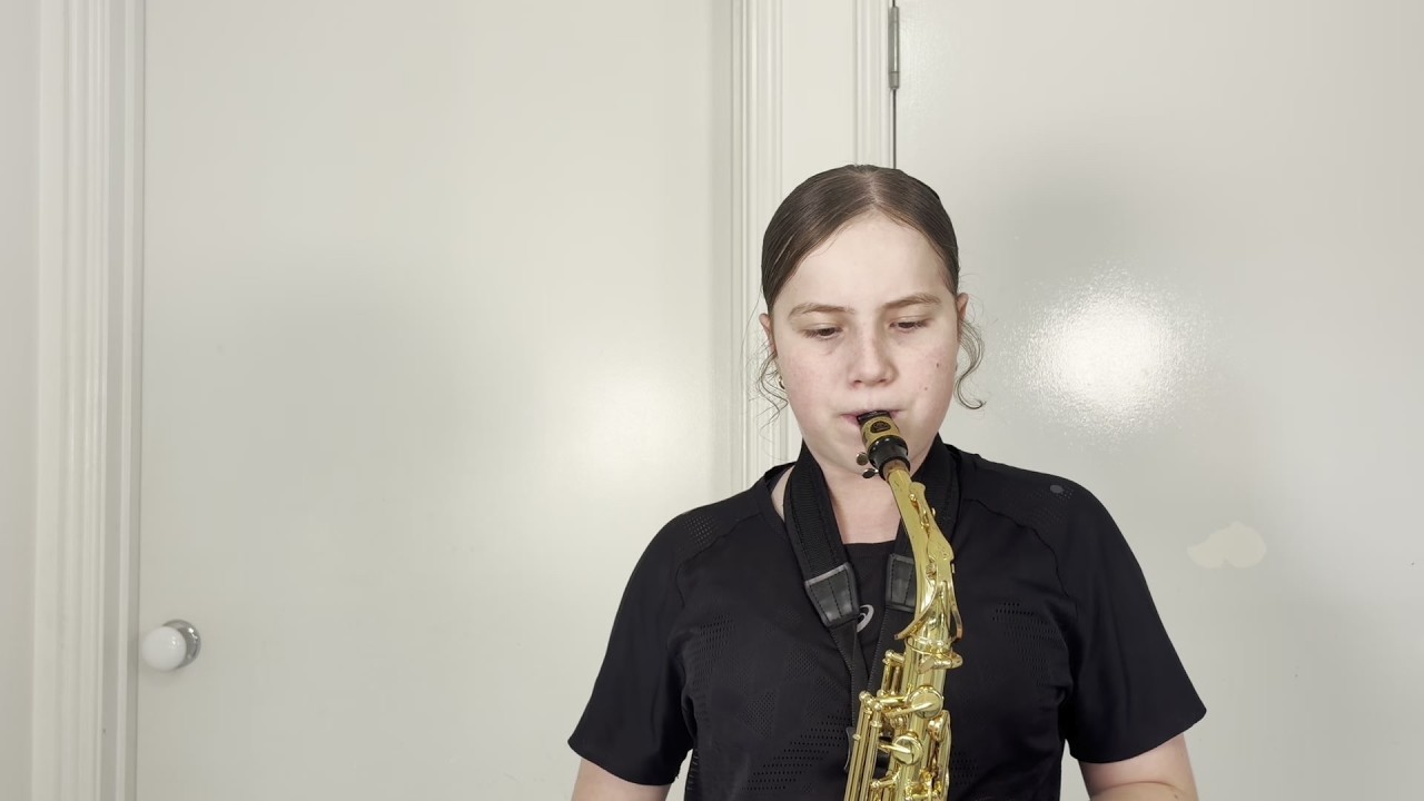 Ode to Joy #57 — Olivia playing alto saxophone