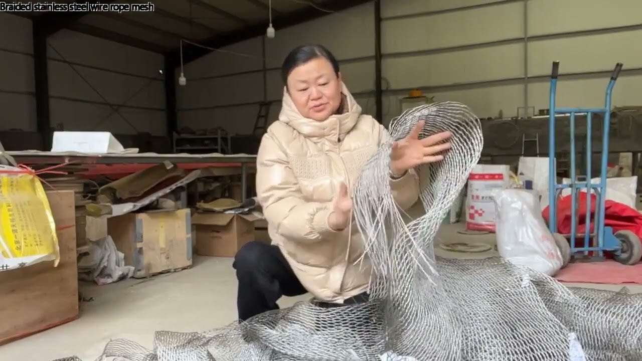 316 Architectural Flexible Cable Mesh Stainless Steel Wire Rope Balustrade