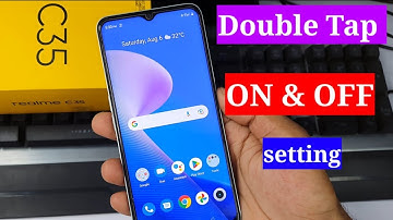 realme c35 double tap on off setting | realme c35 me double tap on off screen setting Kaise on Kare