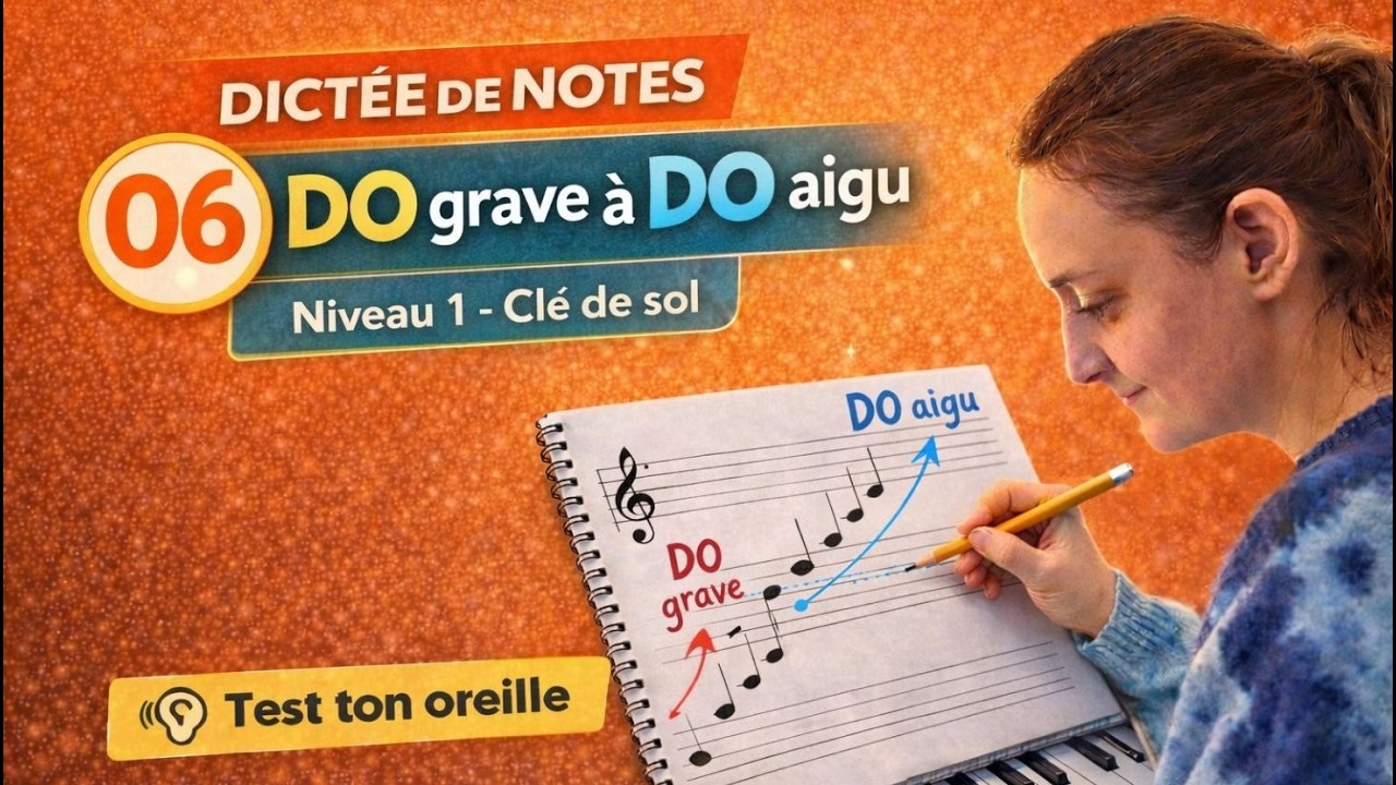 dictee de notes : Développez votre Oreille de Do Grave à Do Aigu 🎵👂