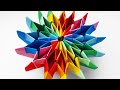 Origami Fireworks // How To Make a Paper Moving Fireworks (Transforming Magic Star Spins Forever)