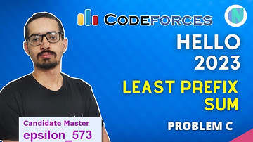 Least Prefix Sum || Codeforces Hello 2023 Problem C