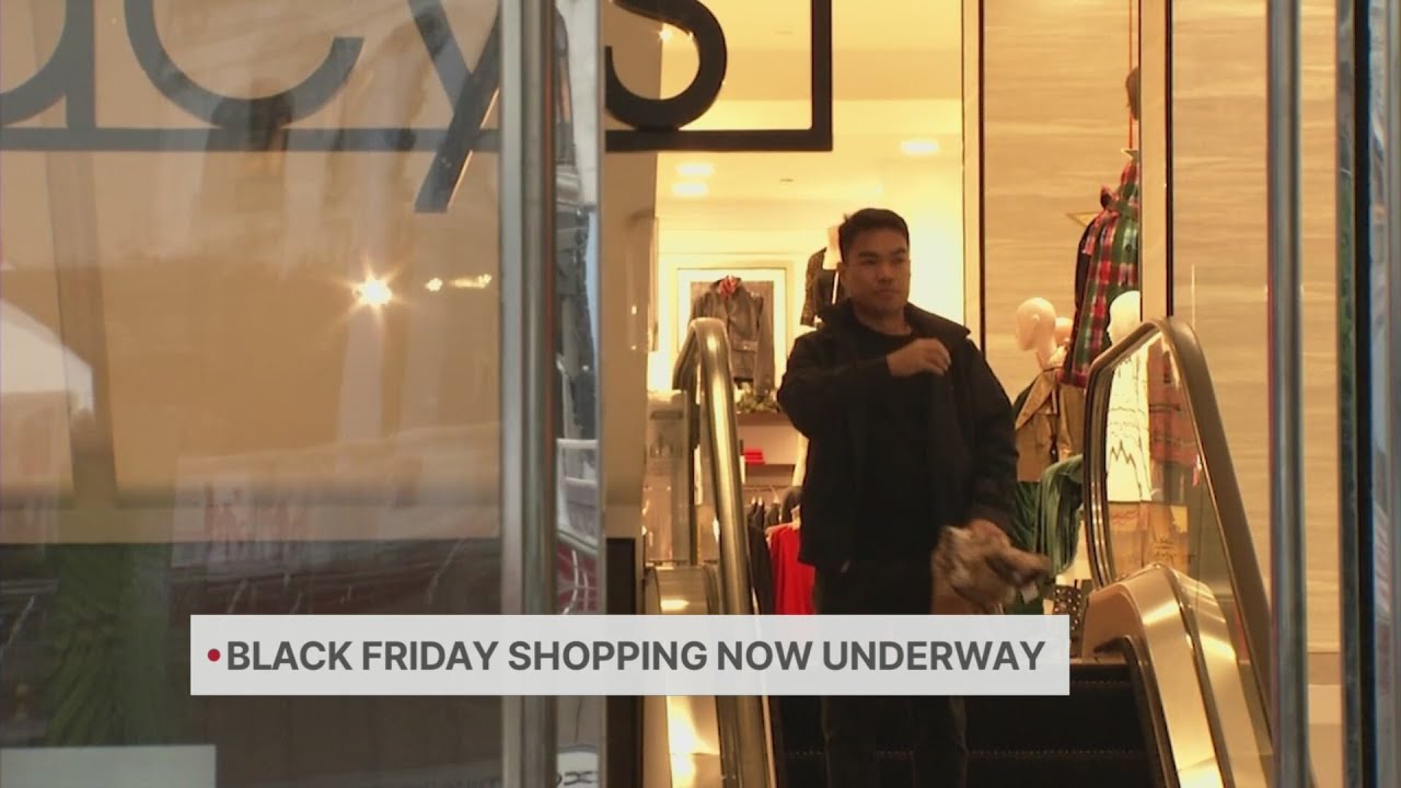 Black Friday shopping underway in Union Square