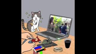 Story Wa Animasi Ngopi Ngerokok Sambil Nonton Dangdut di Laptop