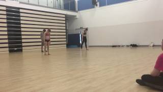 Georgia Thelwell (13) & Ali Rasul & Dancer selected by Ryan Jenkins to perform his choreo @NELive16