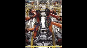 KUKA robot on automotive industry BIW demonstration!