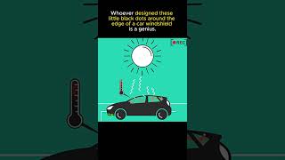 The Reason Behind Dots on Car Windshields #CarWindshield #AutomotiveTechnology #WindshieldDesign