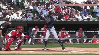 BJ Upton Slow Motion Home Run Baseball Swing - Hitting Mechanics Instruction Braves Rays MLB