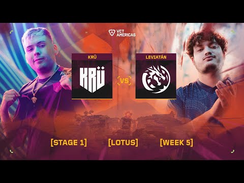 KRÜ Visa vs Leviatán - VCT Americas Stage 1 - W5D2 - Map 3