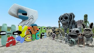 ALL BABY ALPHABET LORE Family VS NEW ALL ZONOMALY MONSTERS In Garry's Mod!