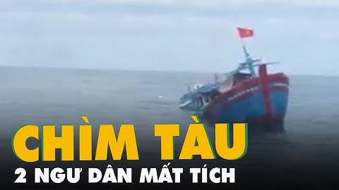 Tàu cá Quảng Ngãi chìm trên biển, 2 ngư dân mất tích