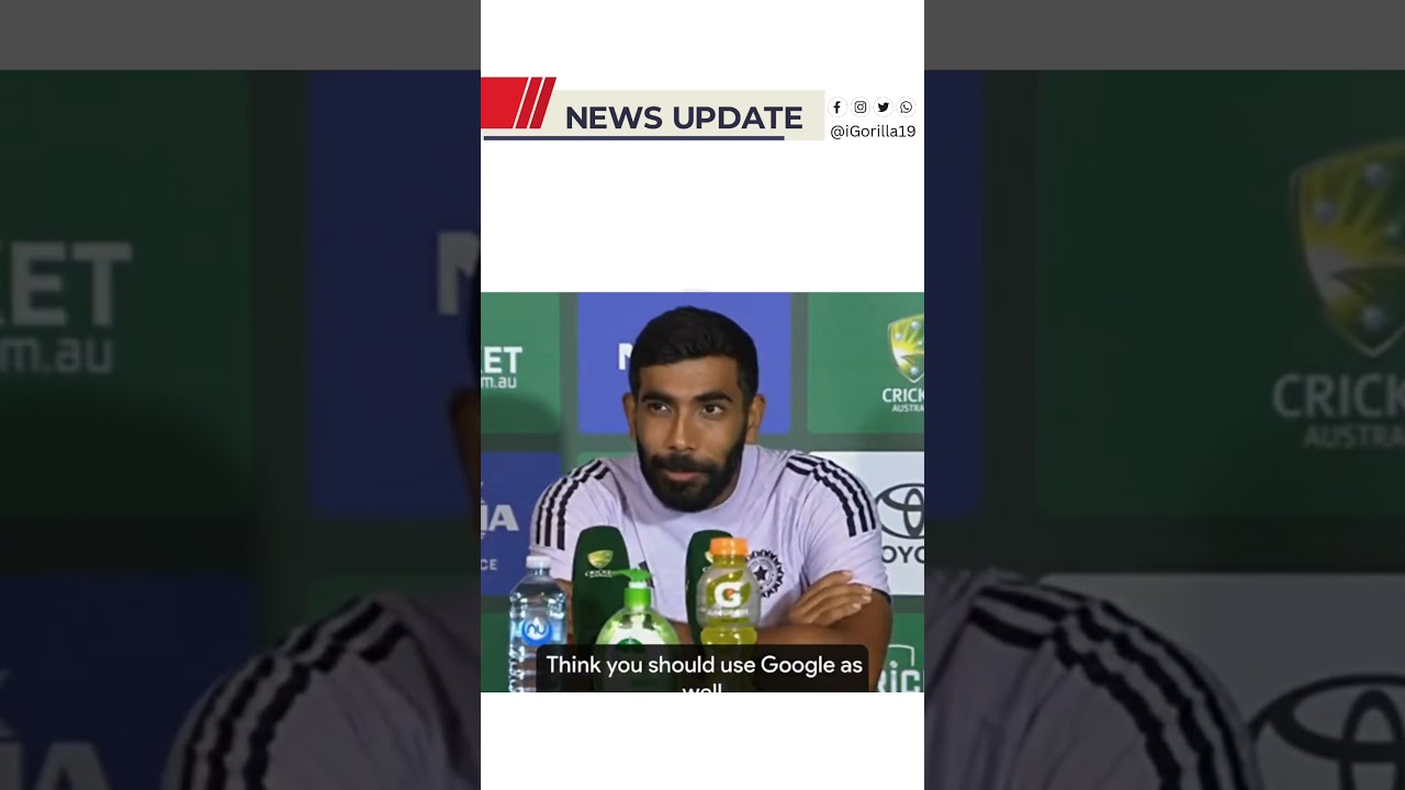 Jasprit Bumrah hilarious reply to a Journalist !! 