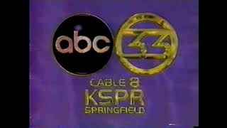 KSPR-TV Channel 33 ABC Springfield Mo ID Back In The Winter Of 1996