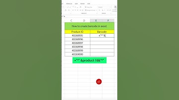 How to create barcode Microsoft Excel. 💪 #microsoftexcel #excelformula #excel #exceltricks