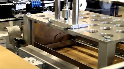 Lantech TE 1000 Tray Erector Video Rolled end stacking