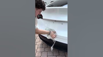 PPF after 3 years. Such a satisfying pull #windowtint #tint #paintprotectionfilm #asmr #satisfying