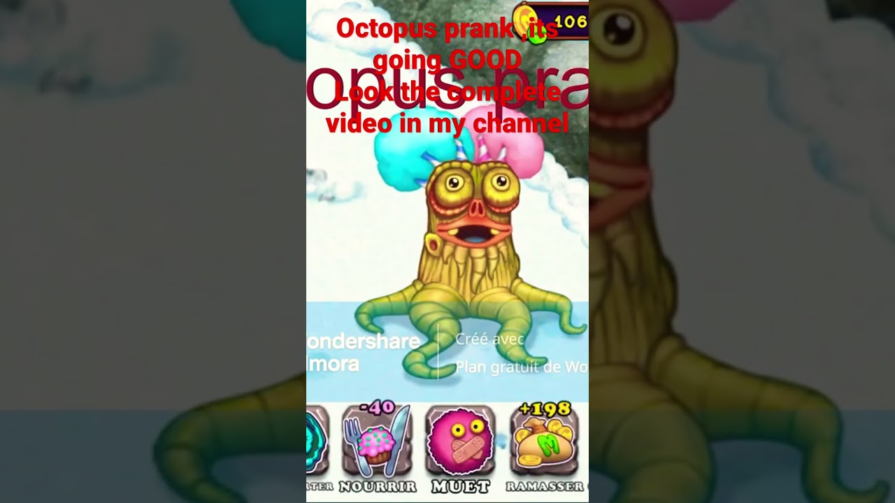 My singing monsters oaktopus being troll 