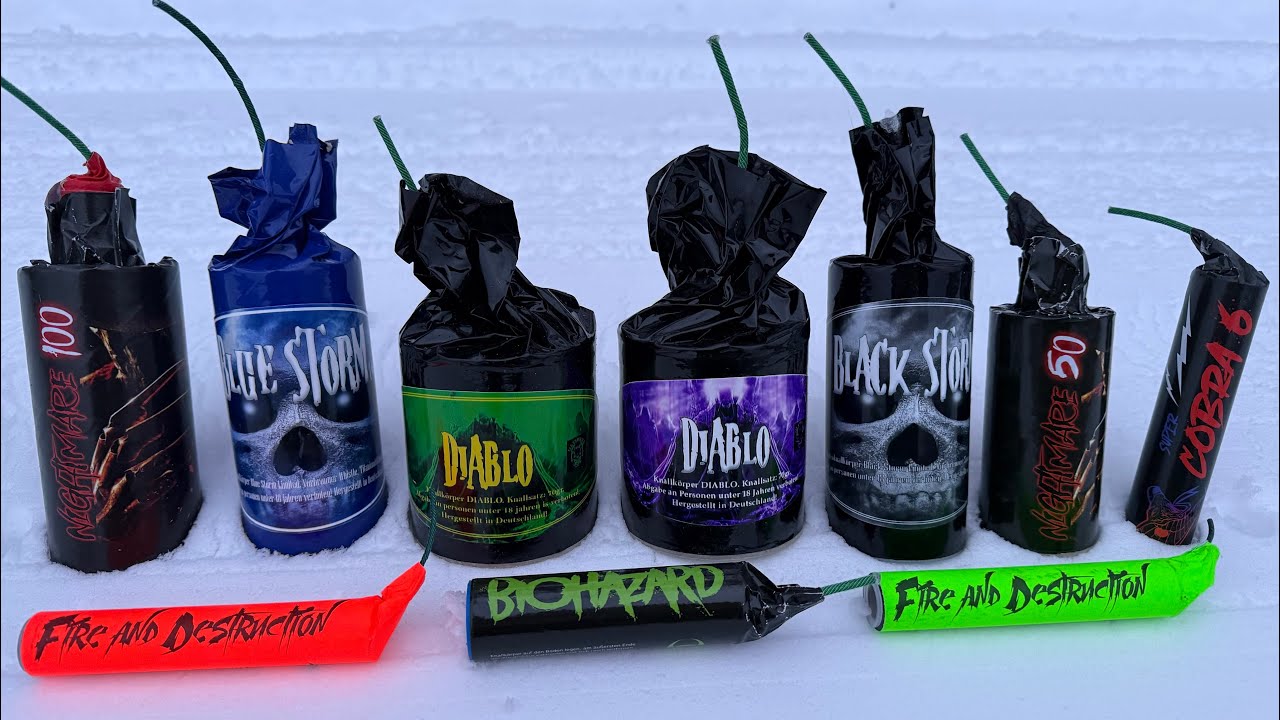 BIG FIRECRACKER COMPILATION | PREMIUM BÖLLER VERGLEICH | F4 😱 BLUE STORM, NIGHTMARE, DIABOLO & COBRA