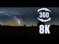 360 8K Time-lapse of the Milky Way over Staircase Escalante