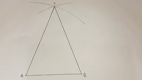 How to construct an Isosceles triangle.