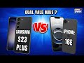 QUAL VALE MAIS ? SAMSUNG S23 PLUS 5G VS IPHONE 16E 5G    @canaldwn #smartphone #iphone #samsung