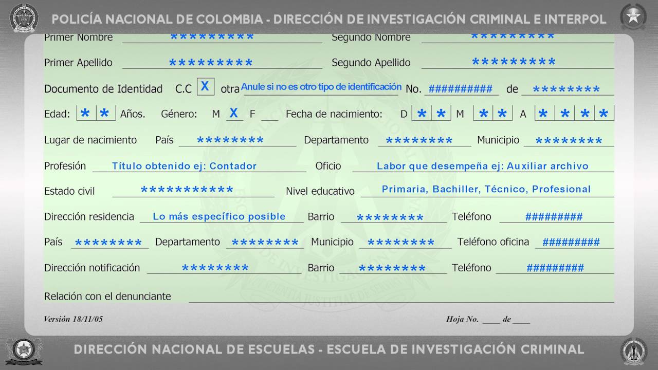 Formato único de noticia criminal - policiadecolombia