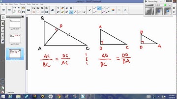 Math 2 Proof of Pythagorean Theorem using similar triangles