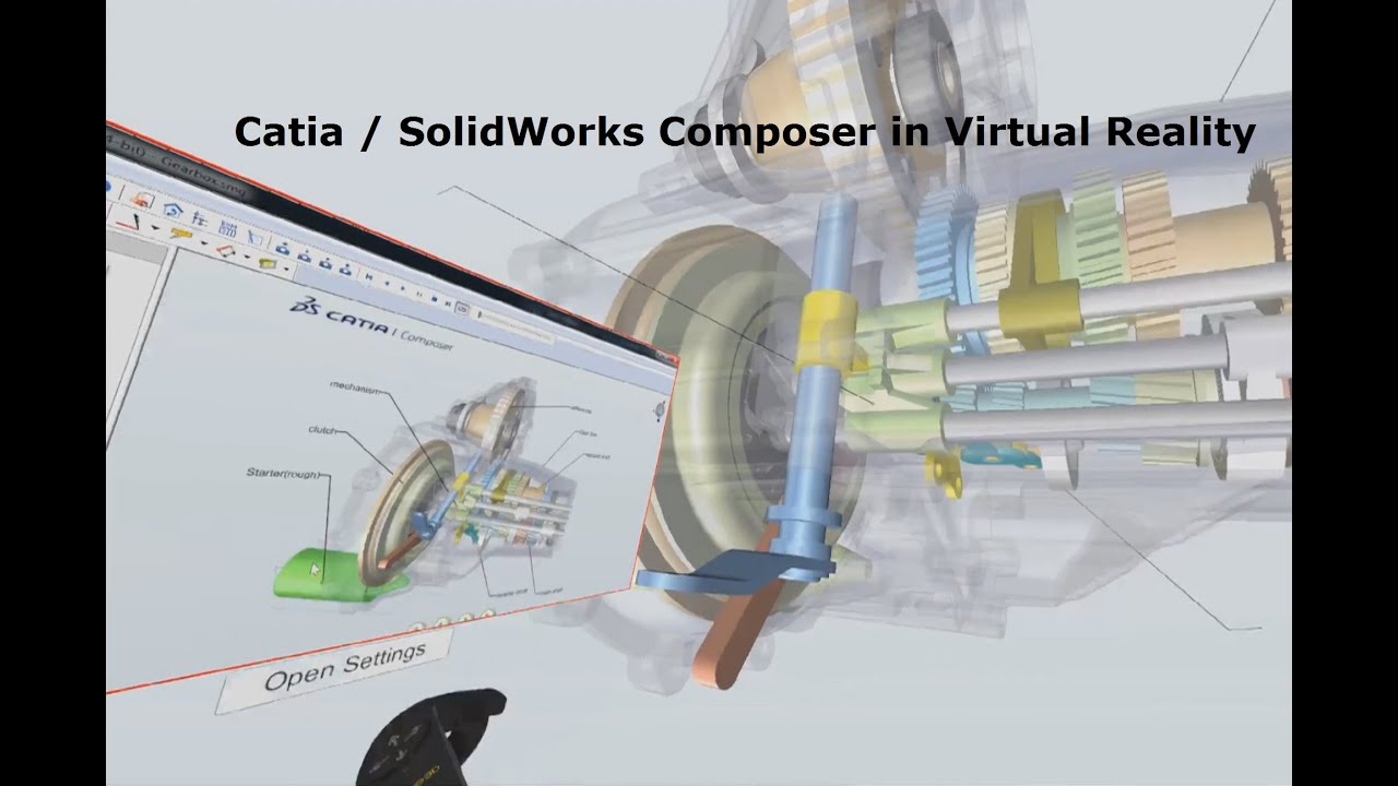 Catia / Solid Works Composer in Virtual Reality on HTC Vive, Valve ...