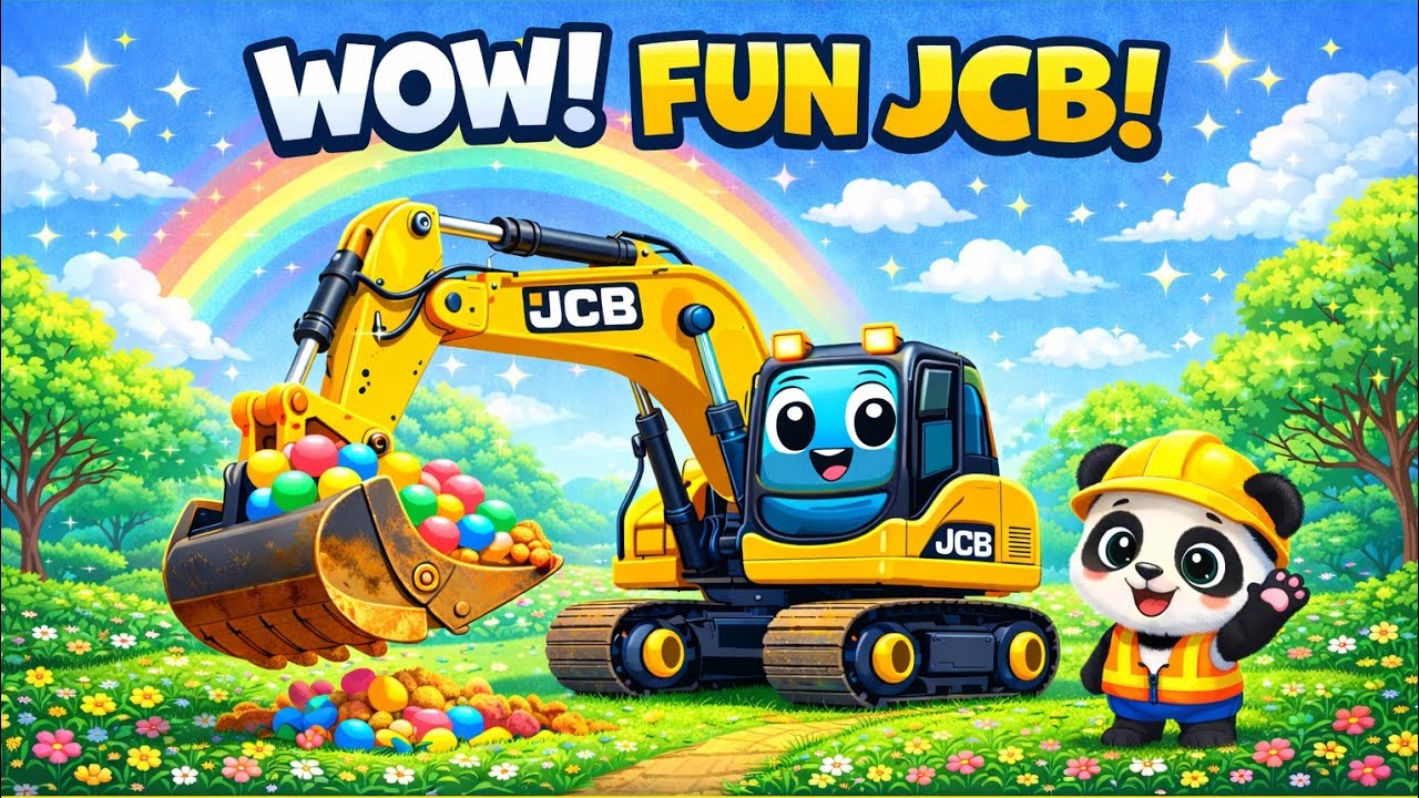 Baby panda Fun with JCB Machine | Kids Learning Video #babybus #kidslearning #cartoon 