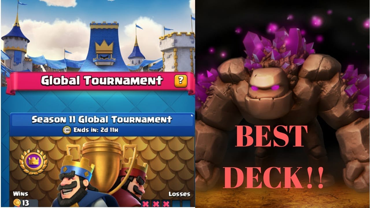 I BEAT SEASON 11 Global Tournament with THIS DECK! | Clash Royale