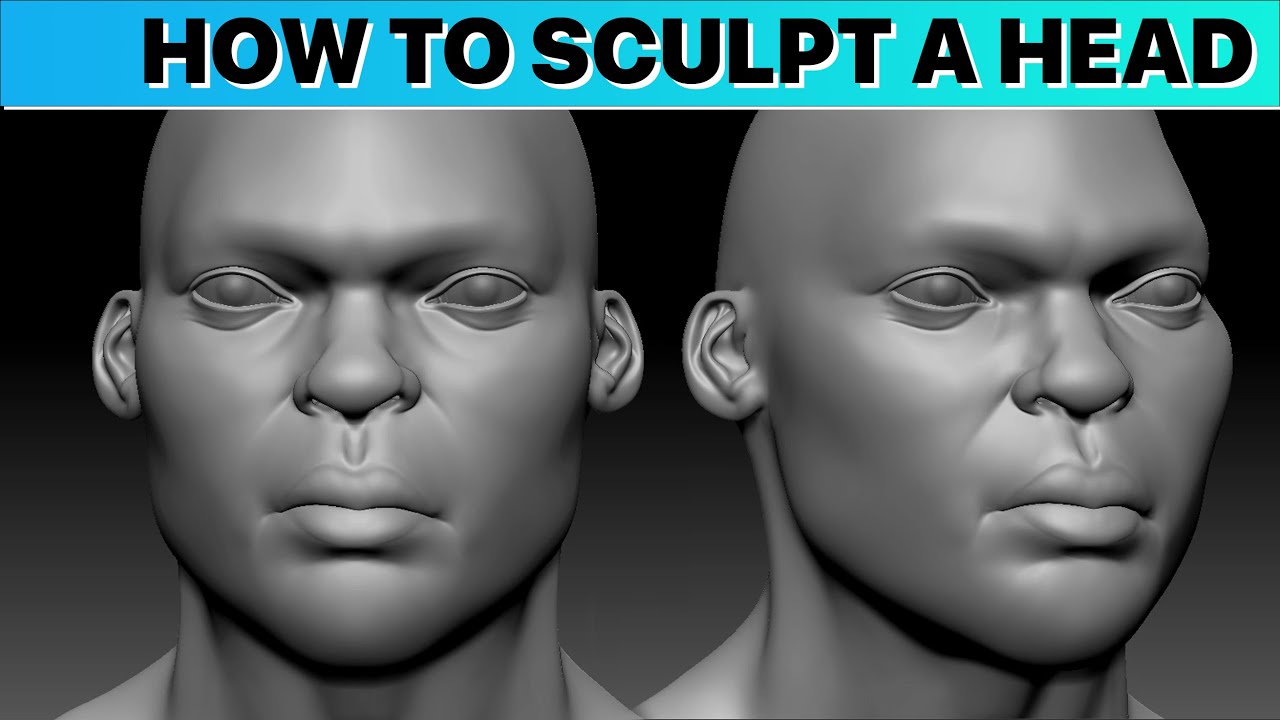 how to make a head on zbrush