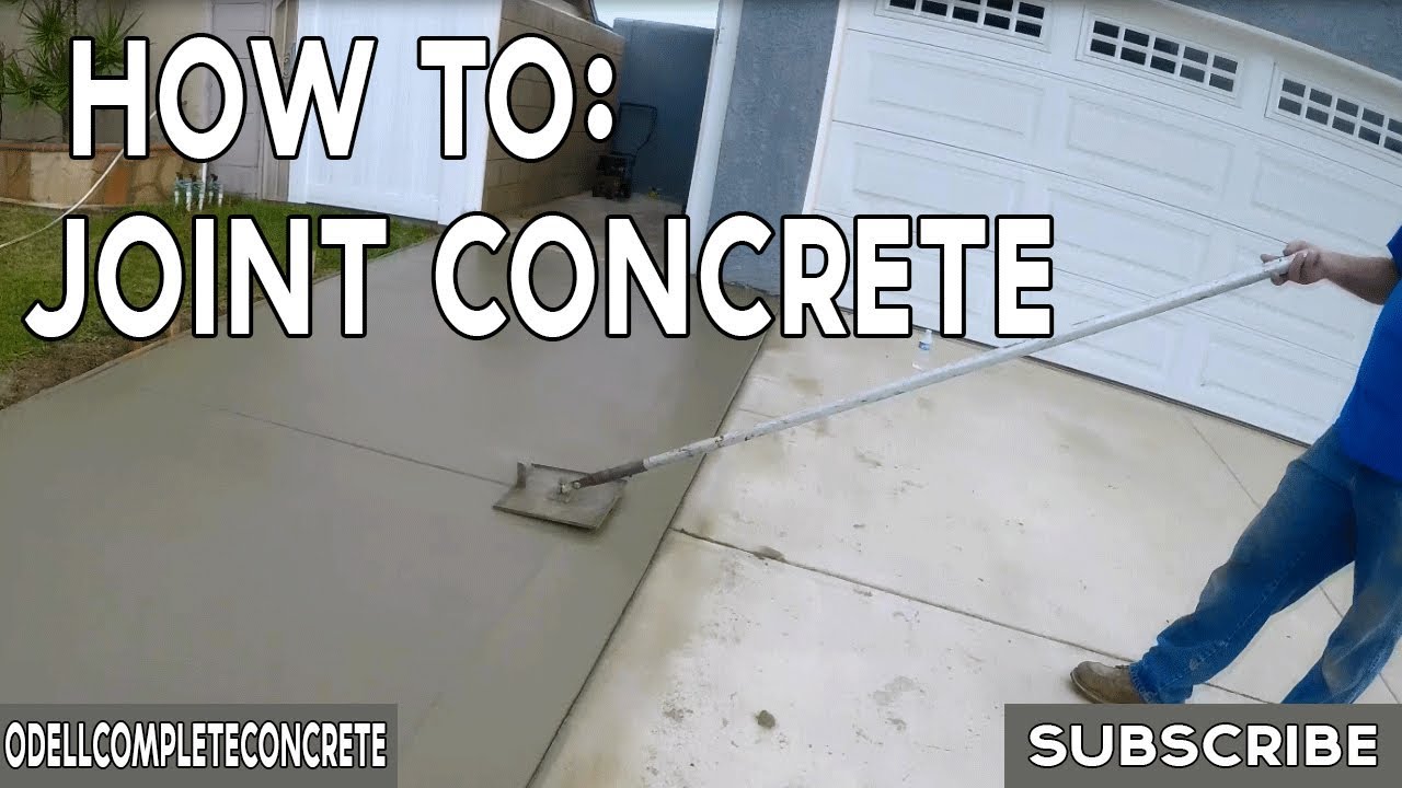 How to Joint Concrete - YouTube