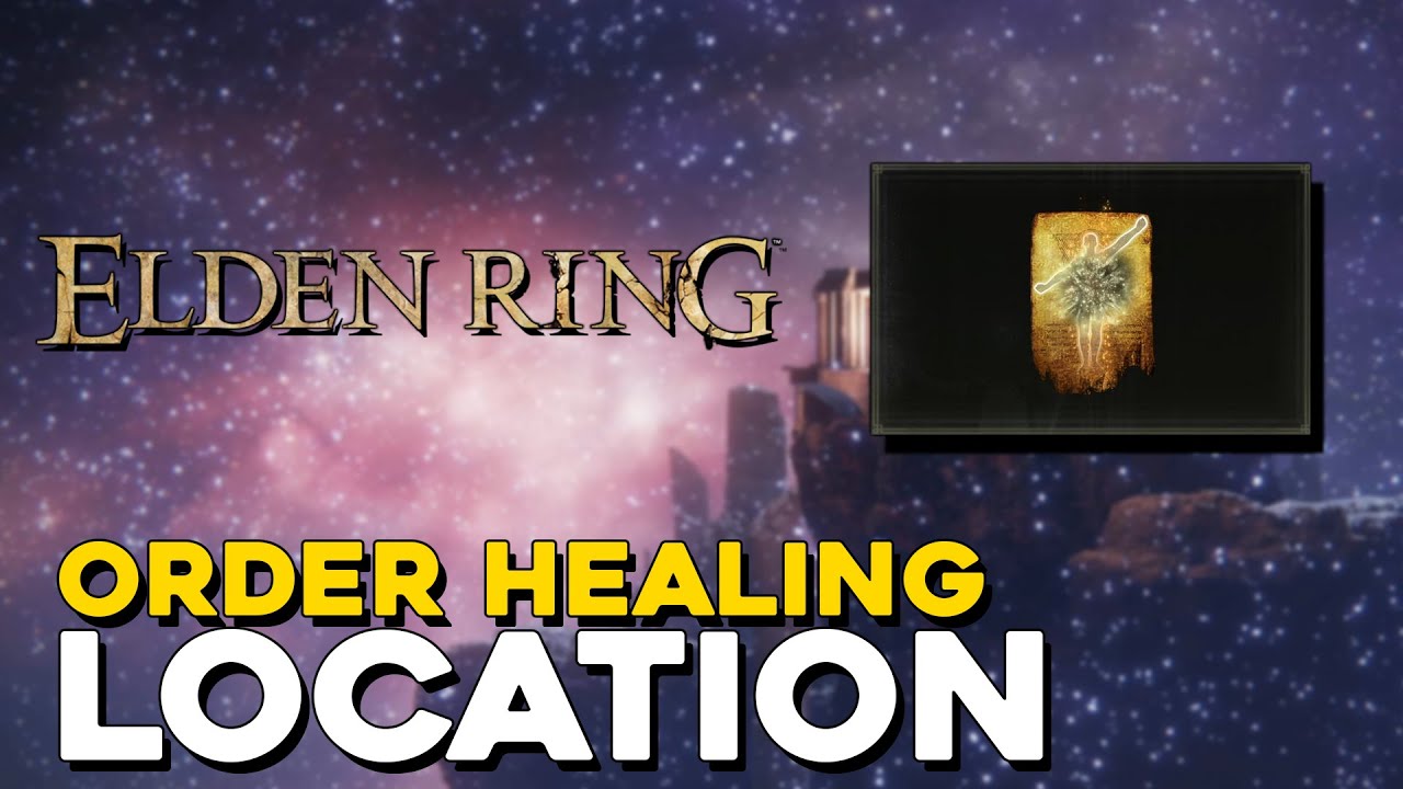 Elden Ring Order Heal Incantation Location YouTube