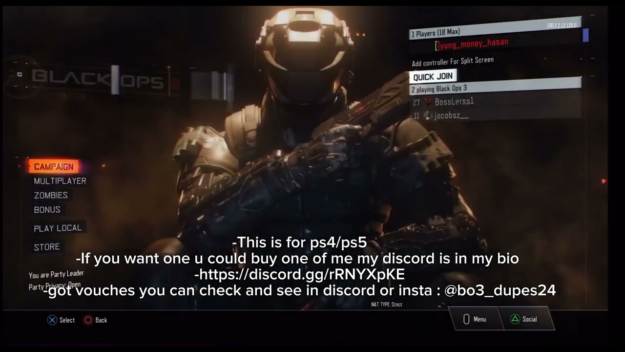 BO3 MODDED ACCOUNT SHOWCASE 2024 (PS4/PS5)