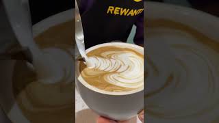 Latte art tutorial swanshorts youtubeshorts shortsvideo  baristaskill swanlatteart swansea