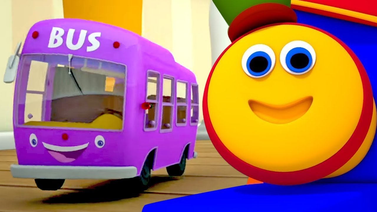 ⁣боб поезд - колеса в автобусе песня | детские песенки | Bob The Train Russia - мультики для детей