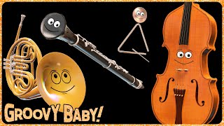 'Orchestral!' – Baby Sensory  – Cheerful Animated Instruments Play Popular Tunes