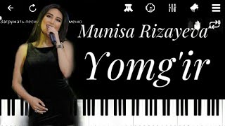 MUNISA RIZAYEVA -YOMG'IR cover lyrics | tekst | karaoke | qo'shiq matni | minus Yomg'ir yog'ib remix