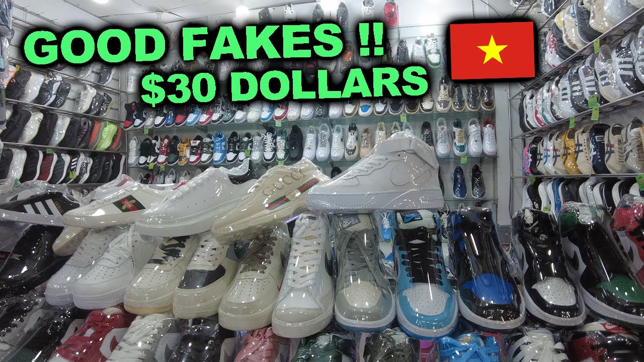 Fake Market Sneaker Shopping in Vietnam - Ho Chi Minh Saigon  |  Jordan 1's Yeezy Gucci Balenciaga