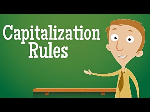 Capitalization Rules | Classroom Language Arts Video