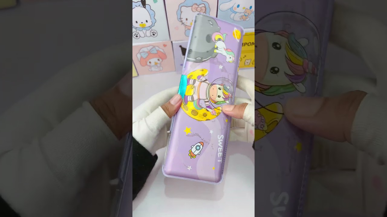 Unicorn mechanical pencil box ASMR unboxing 