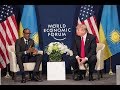 PRESIDENT KAGAME MEETS TRUMP IN DAVOS