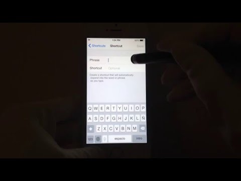How to create a typing shortcut iPhone / iPad