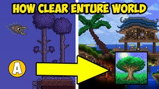 Terraria how to make AND GOOD RIDDANCE Achievement (Steam) | Terraria HOW TO CLEAR ENTURE WORLD