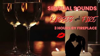 💏Sensual Making Out Sounds Kissing Sounds and Fire Crackling Sounds🔥ASMR Audio Therapy by Fireplace