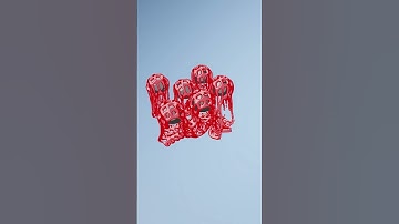 Net Slime to Water Simulation 🌊 | Satisfying ASMR #shorts #asmr #animation #blender